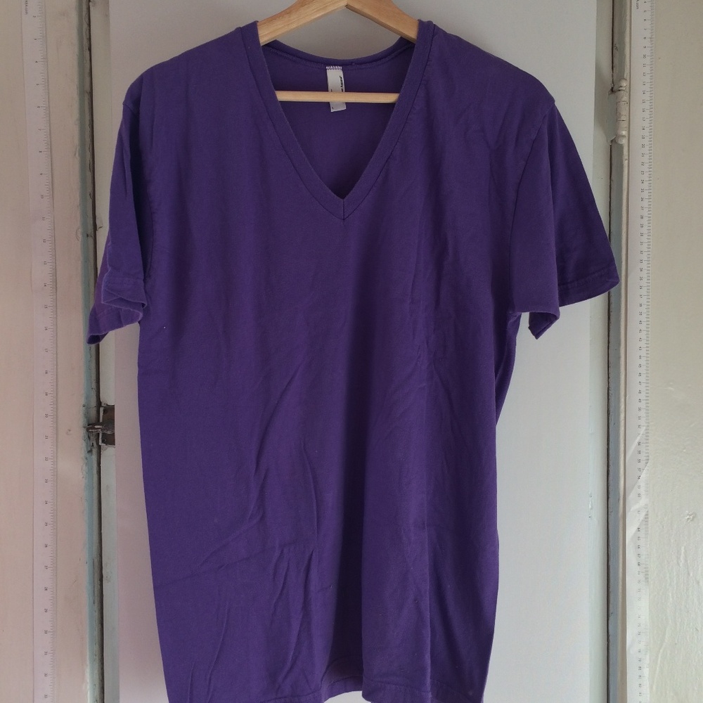 American Apparel Made in the USA purple t-shirt